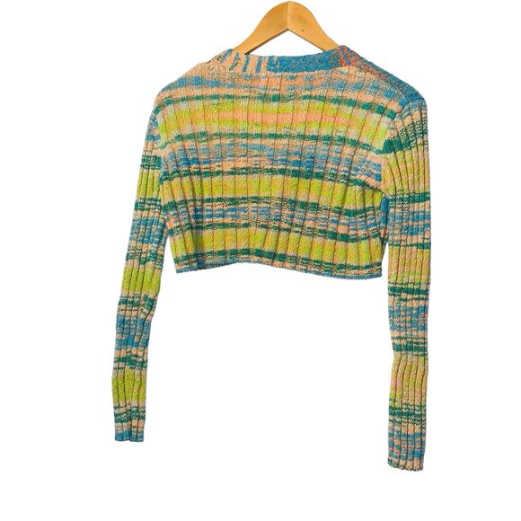 Uo Dori Space-dye Knit Cropped Cardigan s/p - Picture 3 of 8